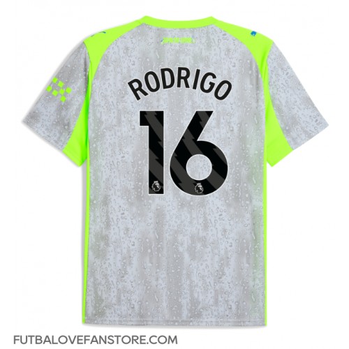 Manchester City Rodri Hernandez #16 Tretí futbalový dres 2025-26 Krátky Rukáv Manchester City Rodri Hernandez #16 Tretí futbalový dres 2025-26 Krátky Rukáv